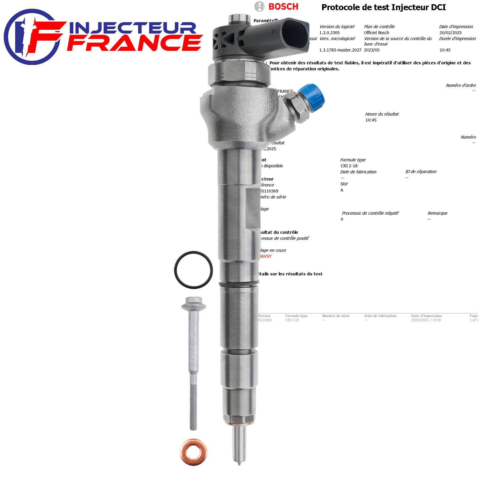 Injecteur Bosch DNOSD230 – Neuf Ancien Stock – Pour Peugeot J5/J7/J9/504/505