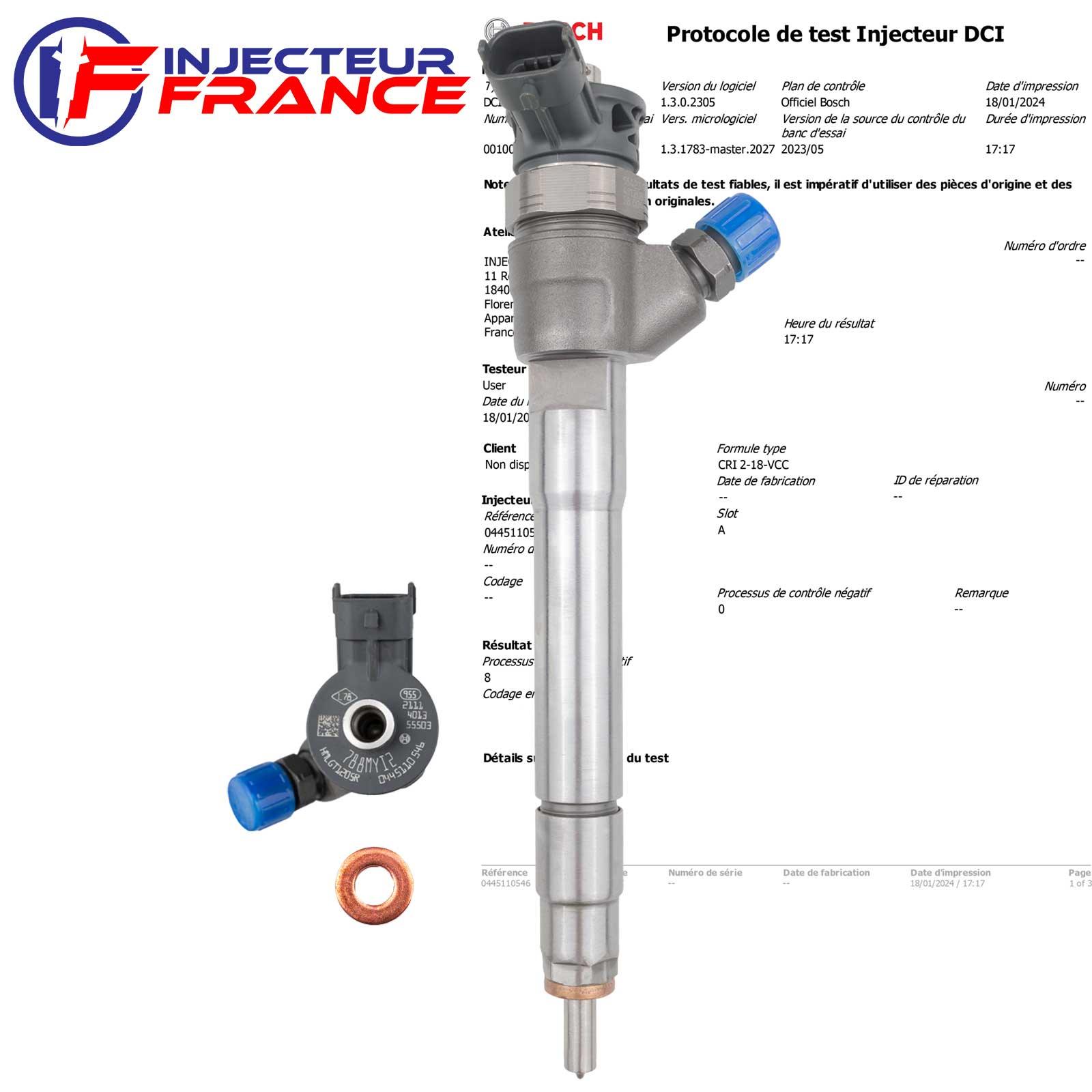Einspritzdüse Injektor Bosch 0445110546 Für Nissan Renault 1