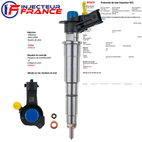 0445115007 BOSCH PIEZO INJECTEUR OPEL VIVARO RENAULT TRAFIC 2.0 dCi 0986435350