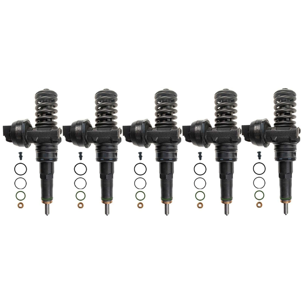 Injecteurs Diesel Remanufacturés Pour VW 2.5 TDI - Réf 07Z130073N, Bosch - Lot De 5 Pièces